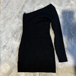Abercrombie & Fitch Black dress asymmetrical new with tags medium